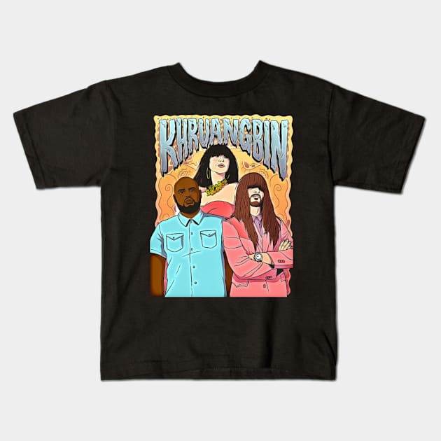 KHRUANGBIN BAND Kids T-Shirt by rahobisona